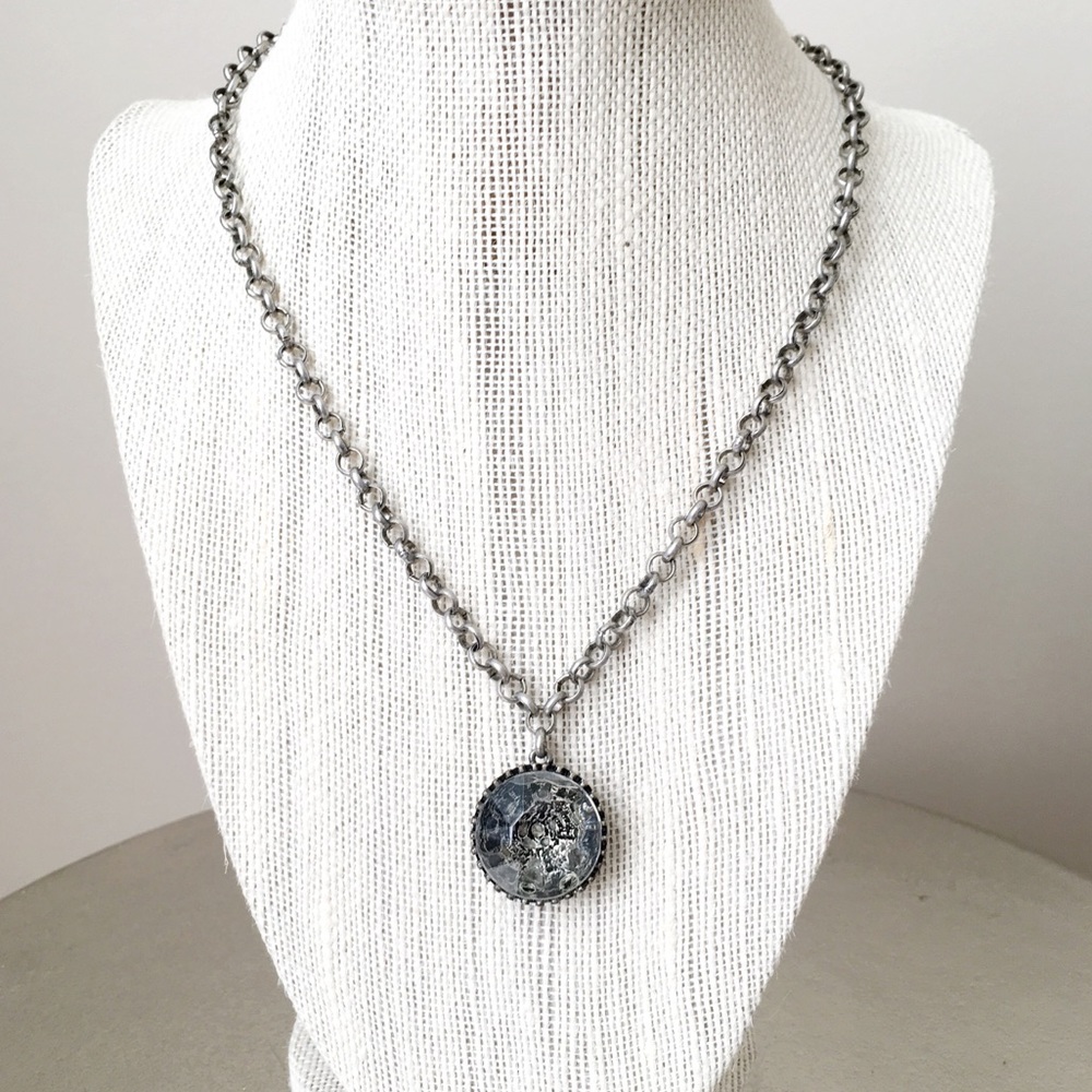 Loft Silver Necklace with Crystal Pendant